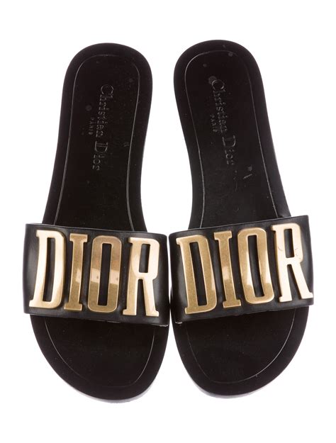 black dior slides|christian dior slides price.